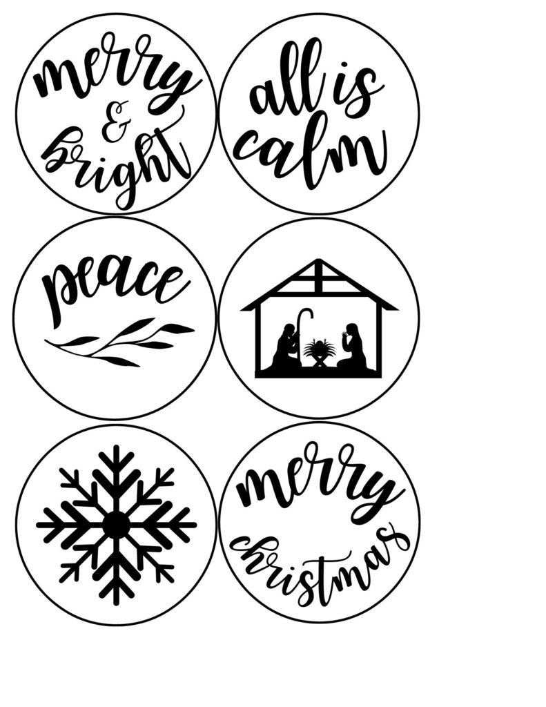 Easy DIY Rustic Wood Slice Christmas Ornament with Free Printables OriginalMOM