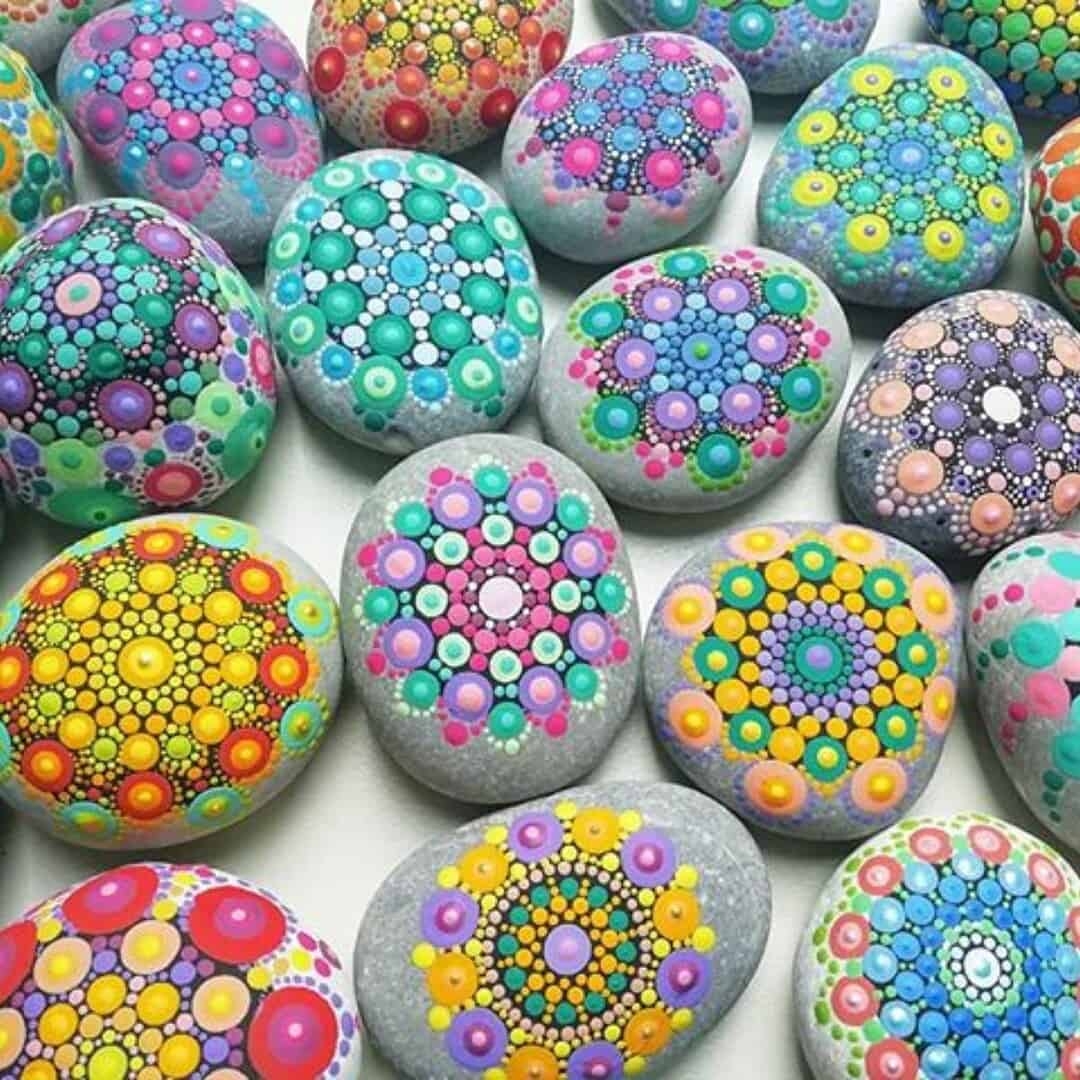 Easy Mandala Rock Painting For Beginners Free Dot Art PDF