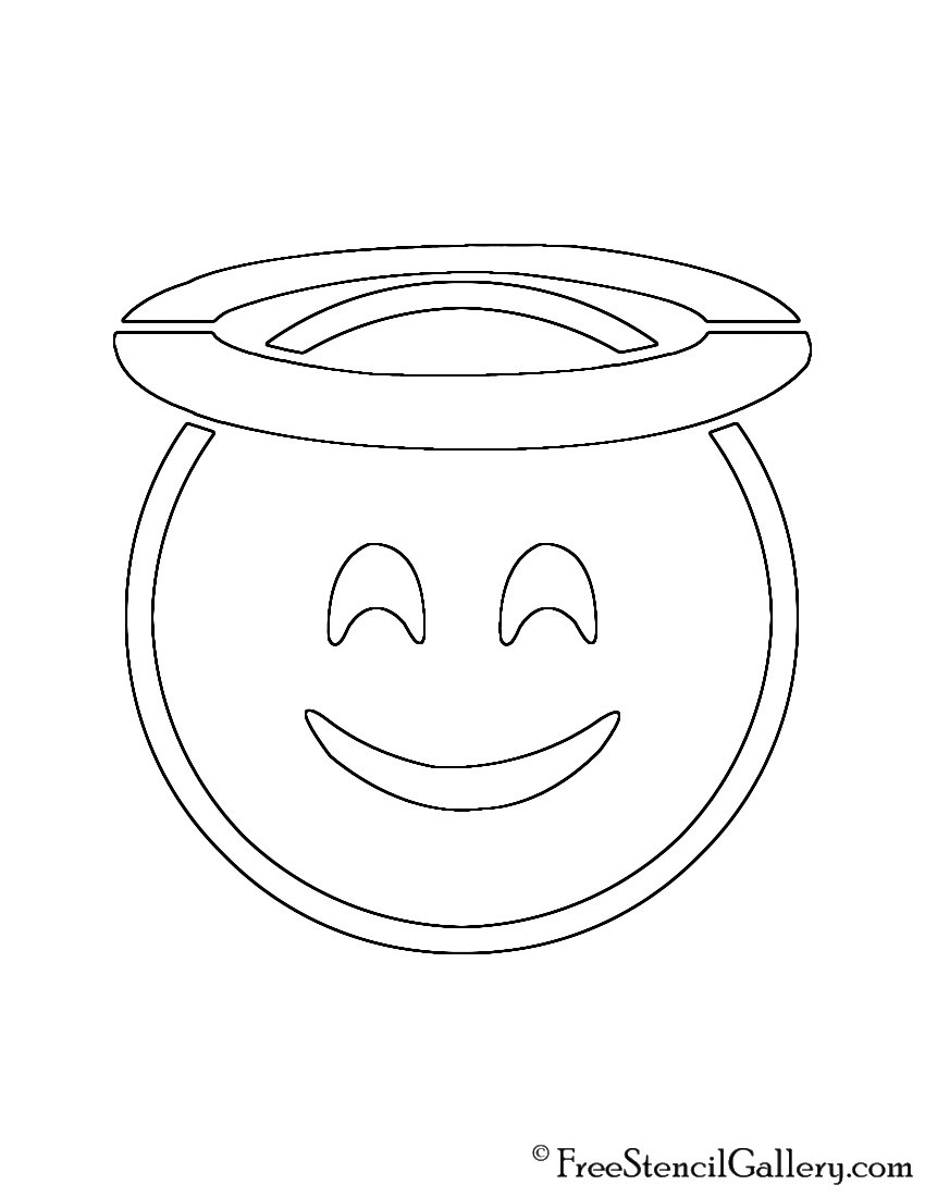 Emoji Halo Stencil Free Stencil Gallery