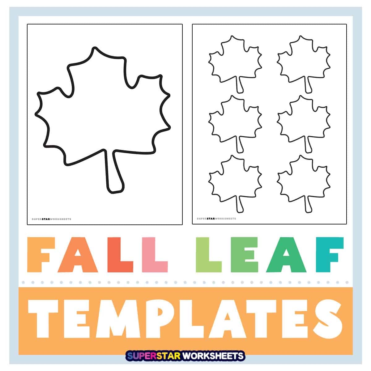 Free Fall Stencils Printables