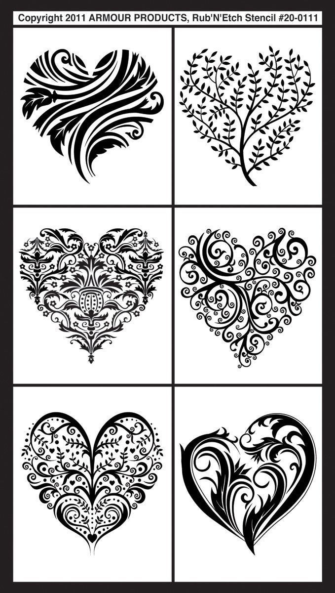 Free Printable Glass Etching Stencils