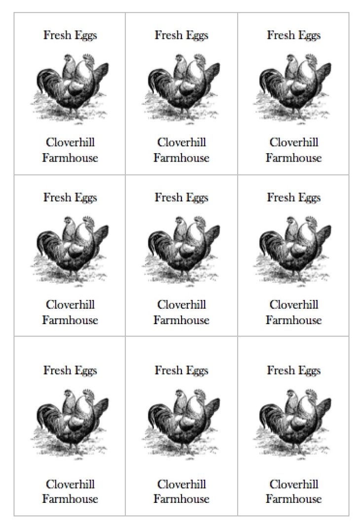 Farm Fresh Eggs Carton Tag Template FREE PRINTABLE Life At Cloverhill