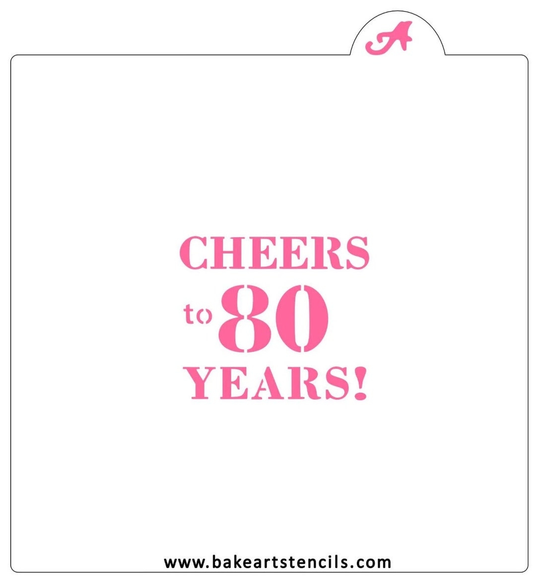 Free Printable 80 Stencil