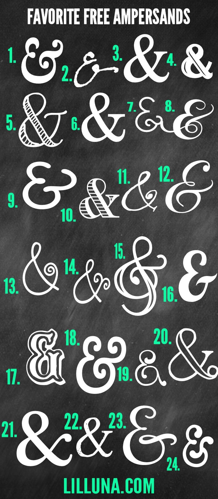 Favorite Free Ampersands Let s DIY It All With Kritsyn Merkley