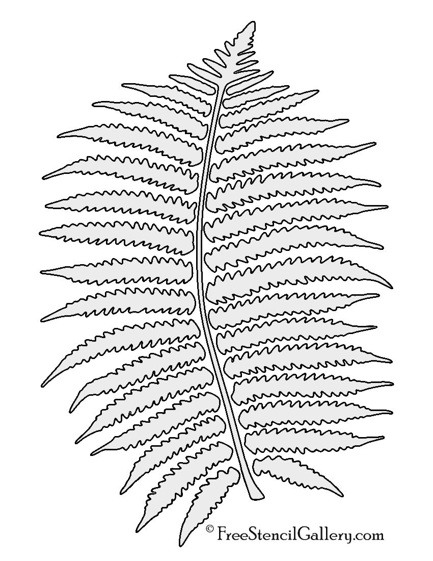 Fern Stencil