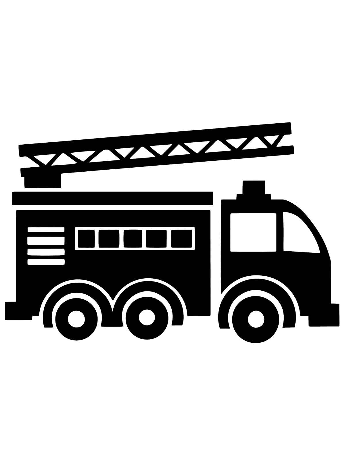 Fire Engine Stencil Free Printable