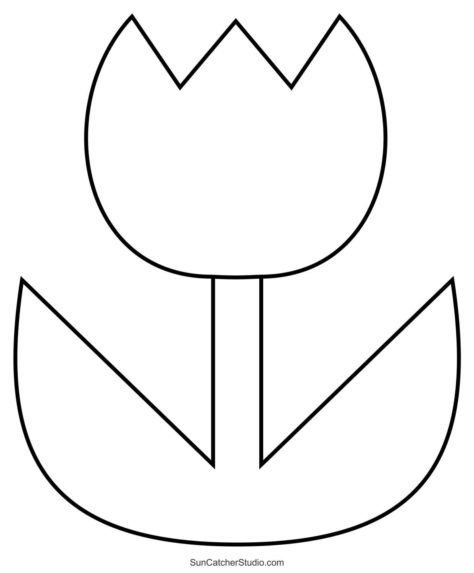 Free Printable Tulip Stencils