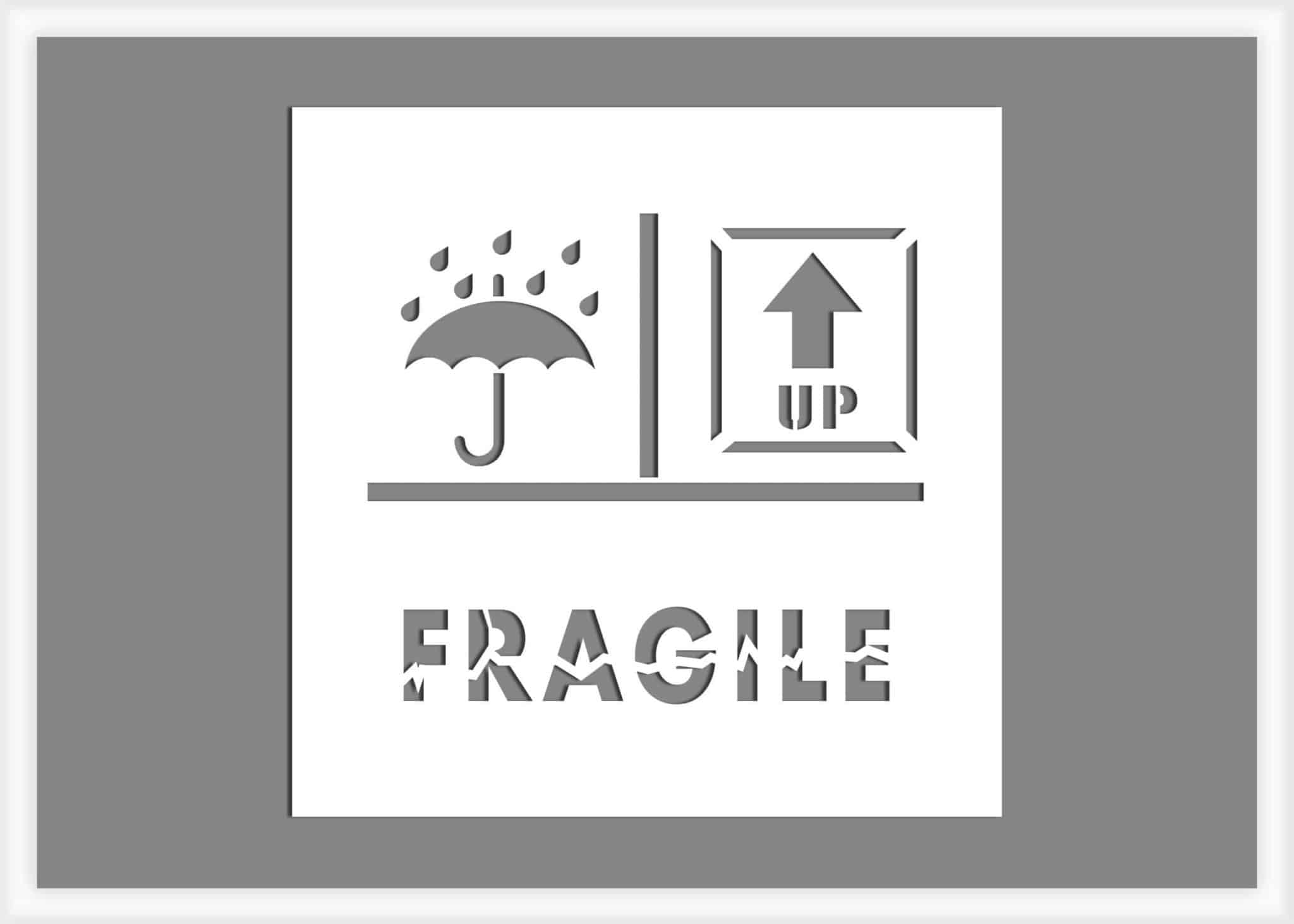 Fragile Keep Up Stencil Shipping Stencils Stencils Online