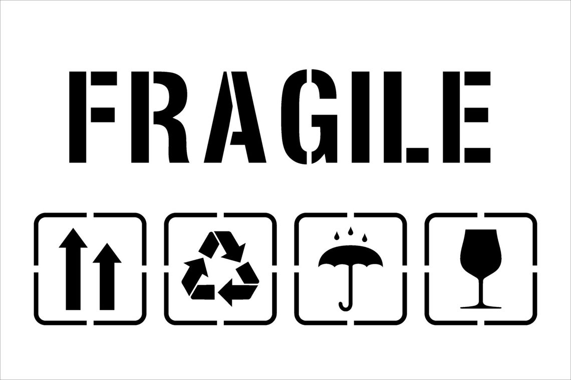 Fragile Stencils Printable Free