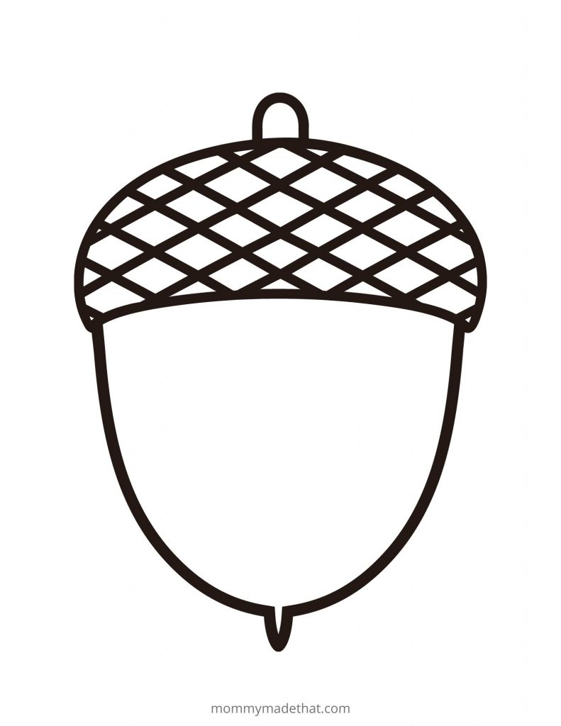 Free Printable Leaf And Acorn Stencil