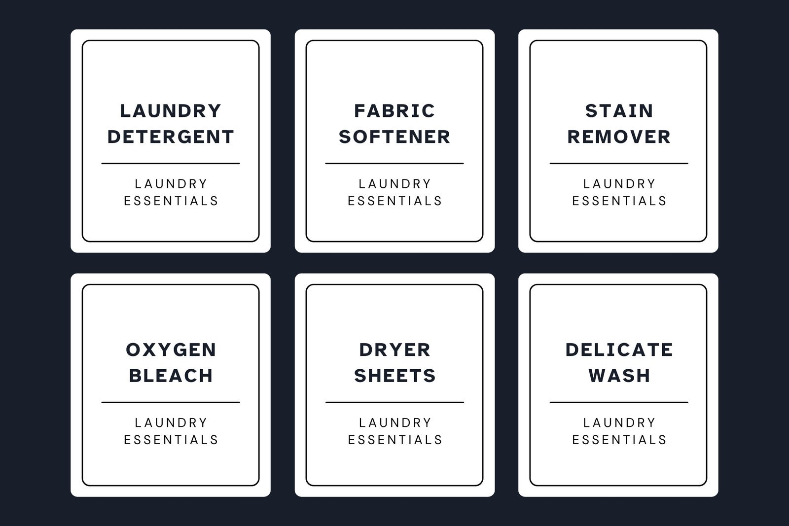 Free And Customizable Laundry Templates