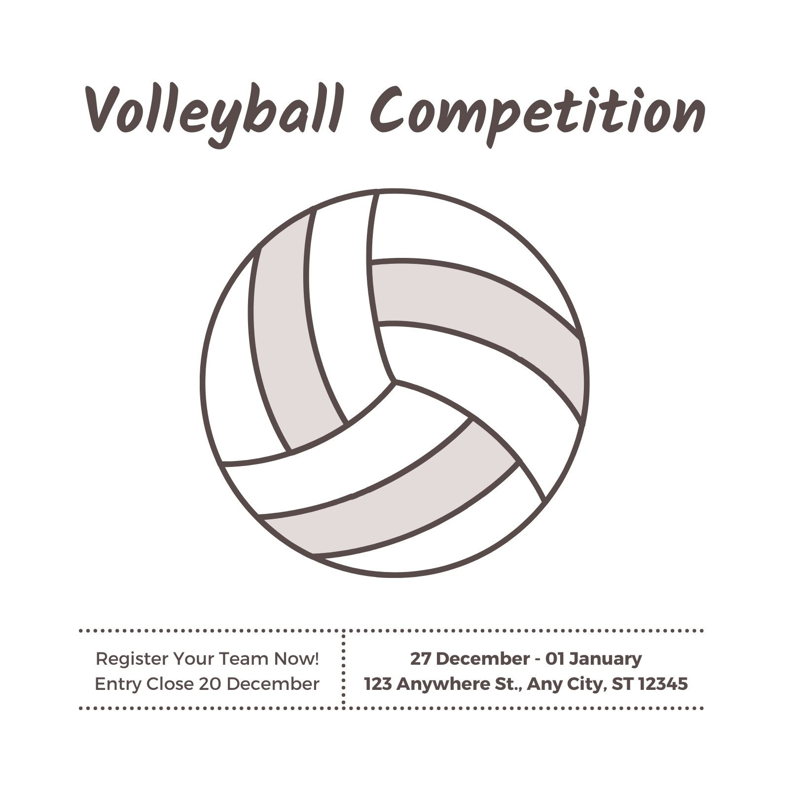 Free Printable Volleyball Stencils