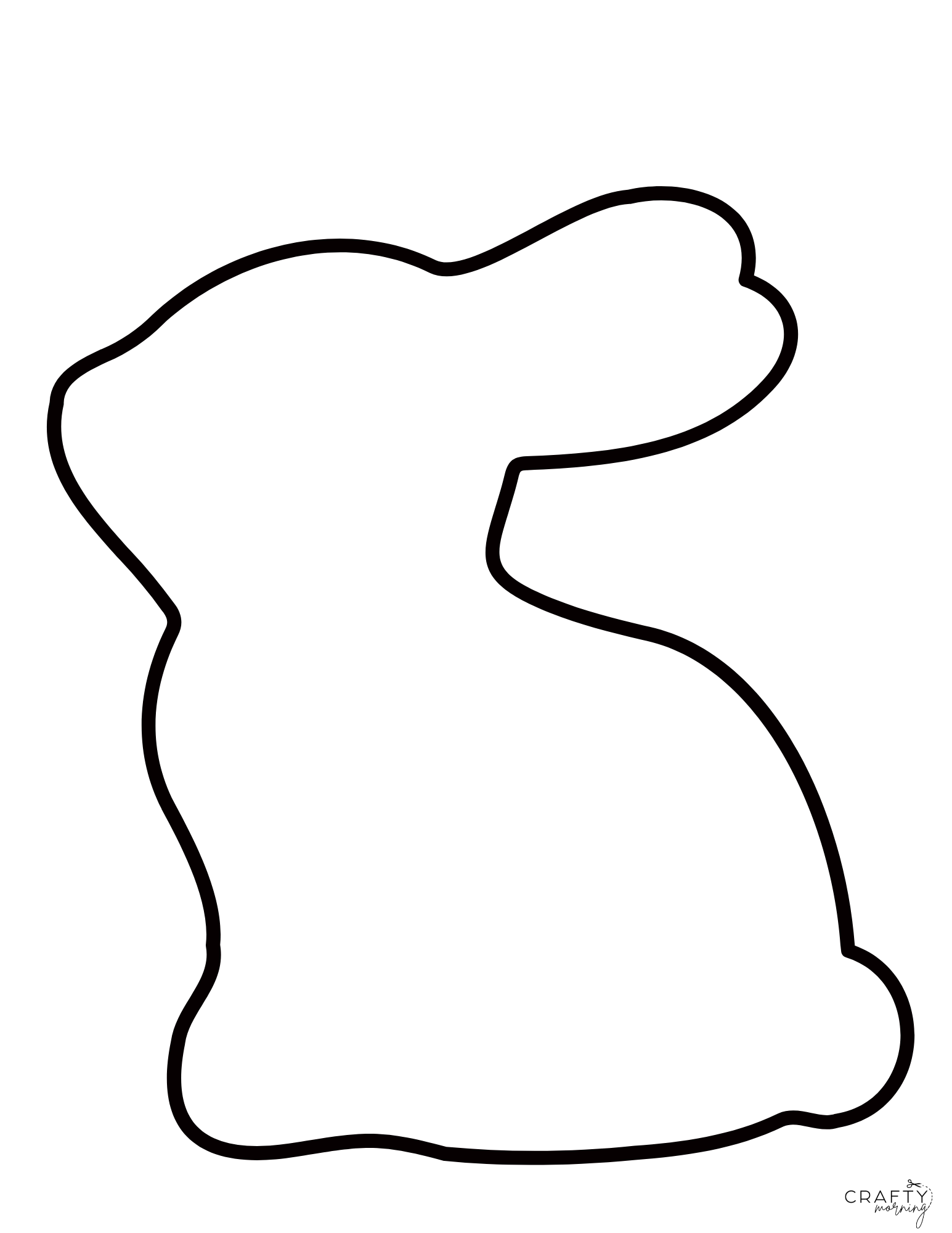 Printable Rabbit Stencil Free