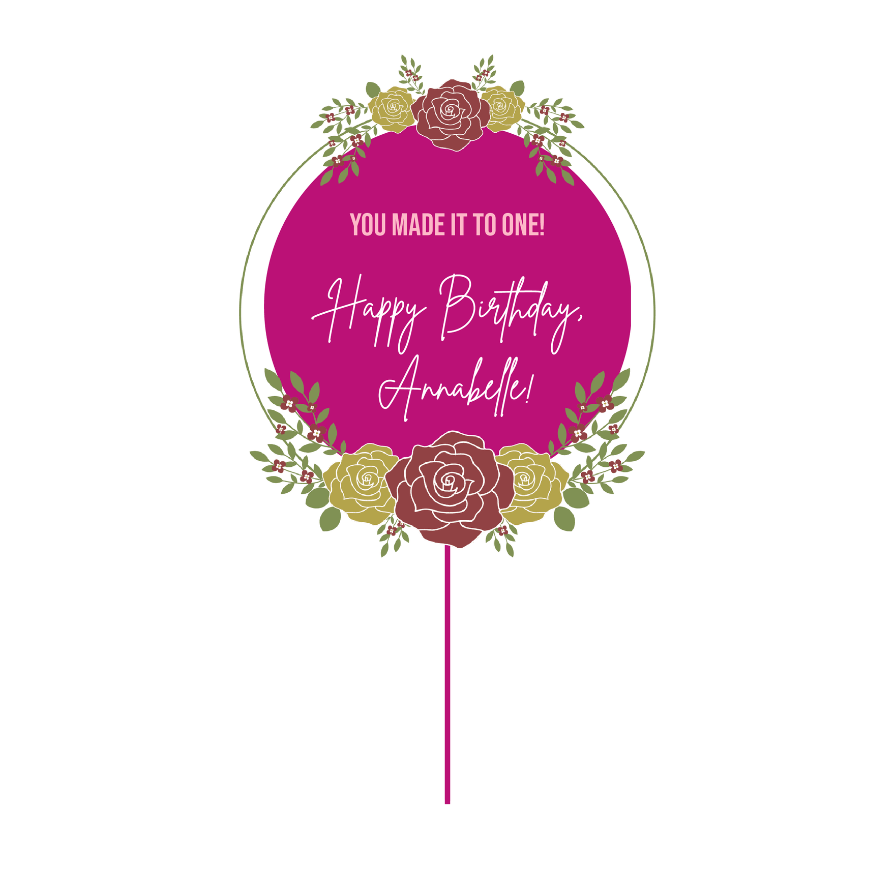 Free Cake Topper Stencil Printable