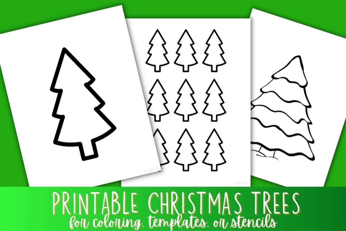 Free Christmas Tree Printable Template Coloring Pages Love Our Real Life