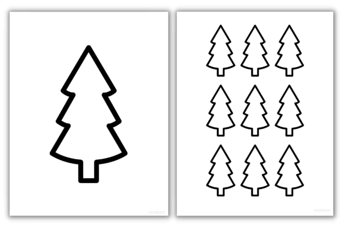 Christmas Tree Stencil Free Printable