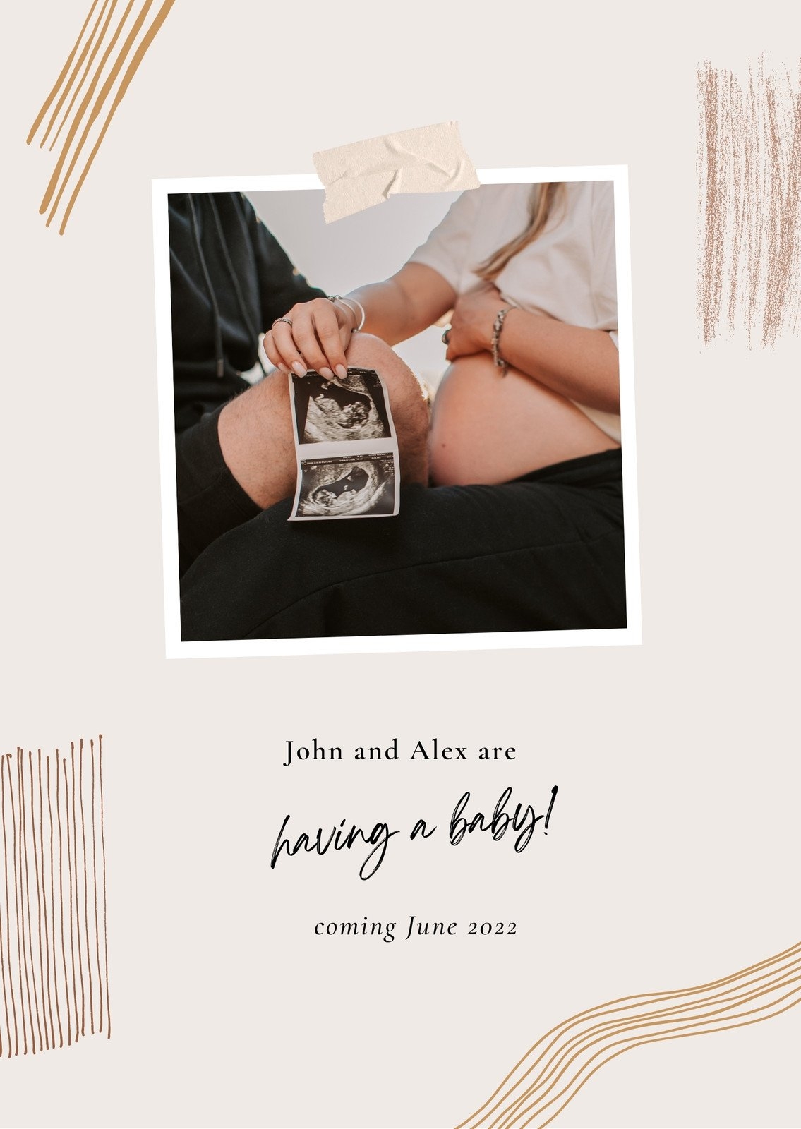 Free Printable Pregnancy Stencil
