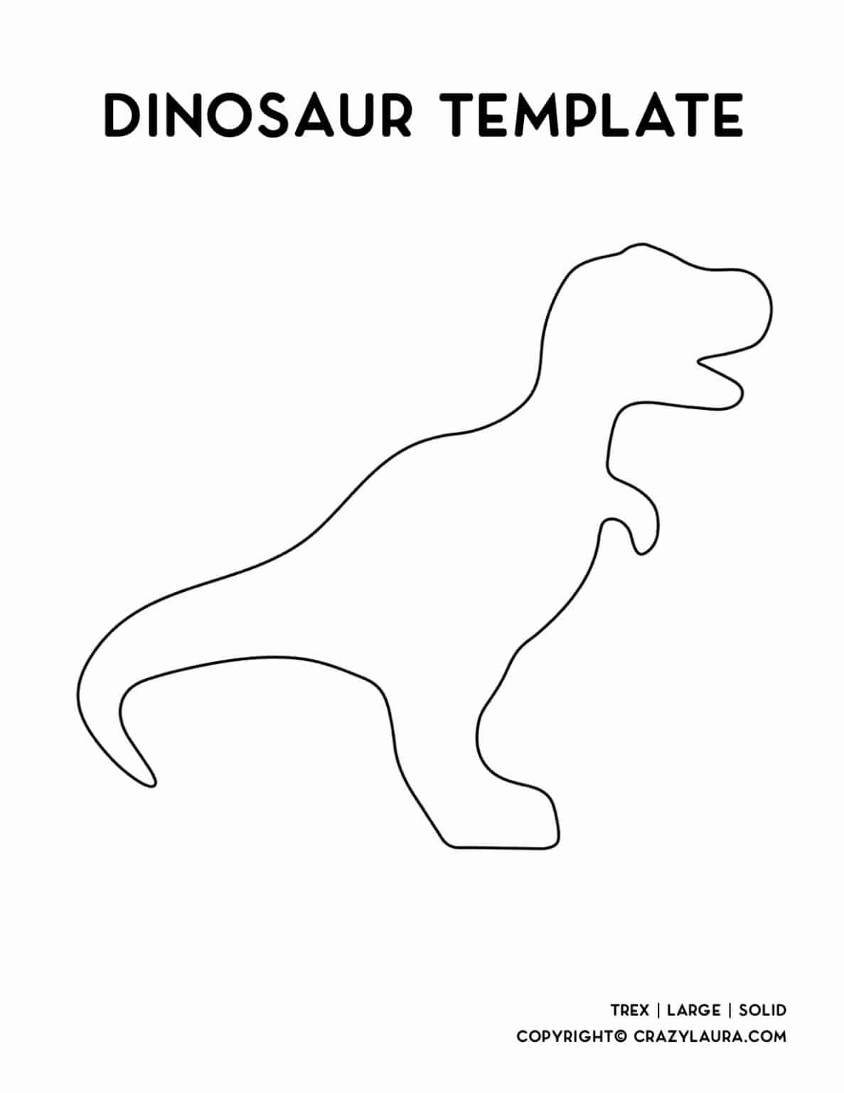 Free Dinosaur Stencils Printable