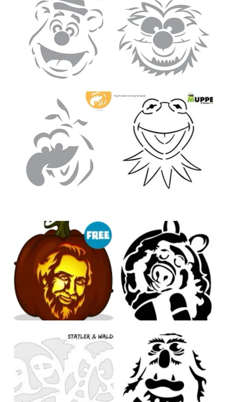 Free Elmo Pumpkin Stencils Printable