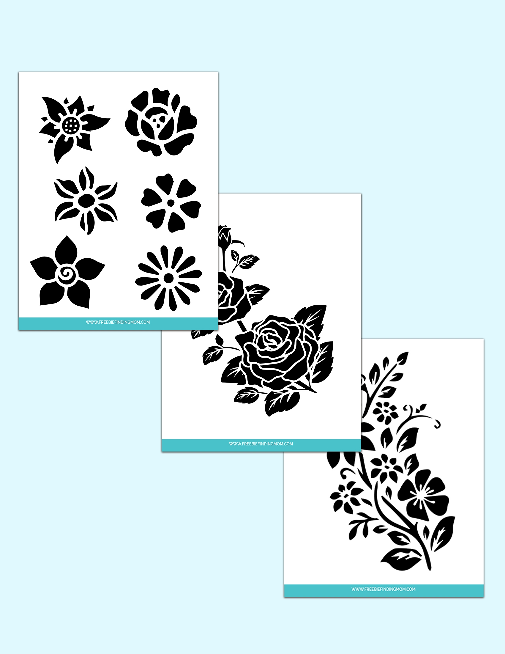 Free Printable Cut Out Airbrush Stencils