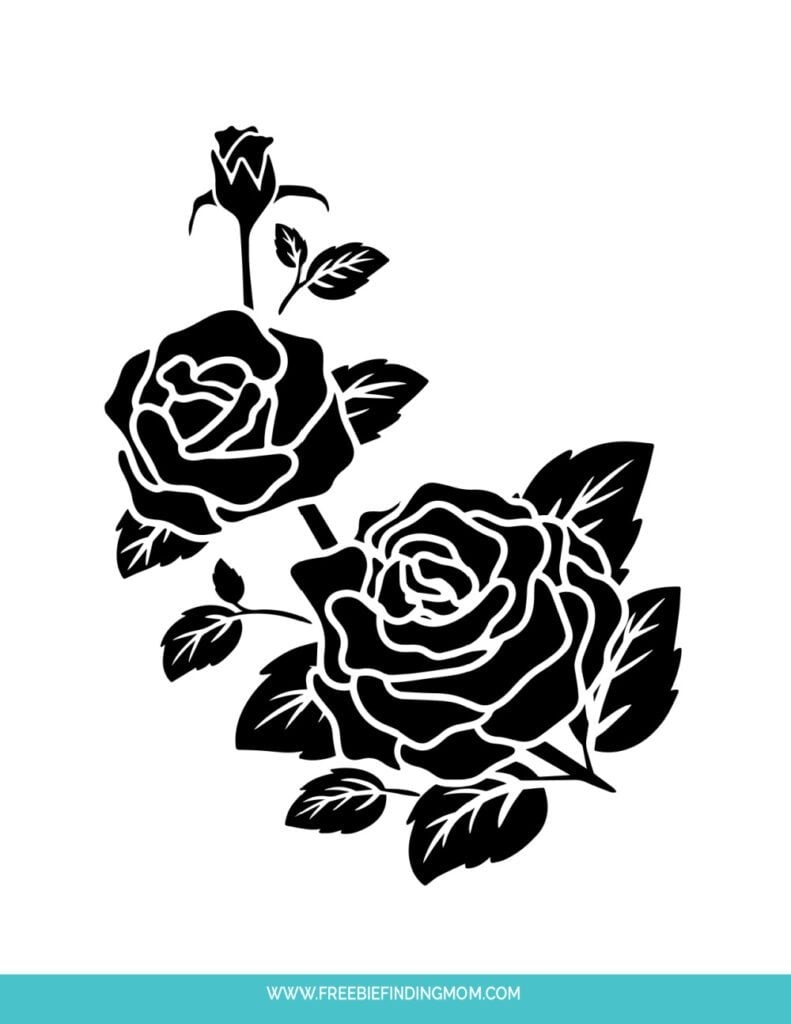 Free Downloadable Stencils Large Flower For Painting