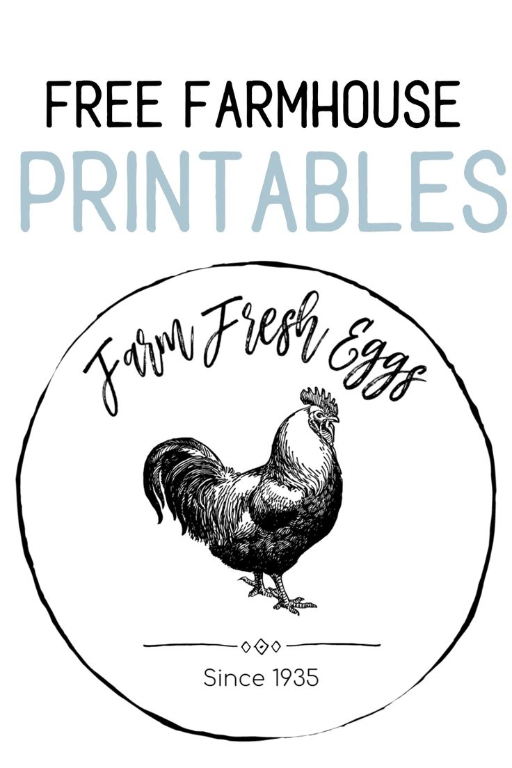 FREE FARMHOUSE PRINTABLES