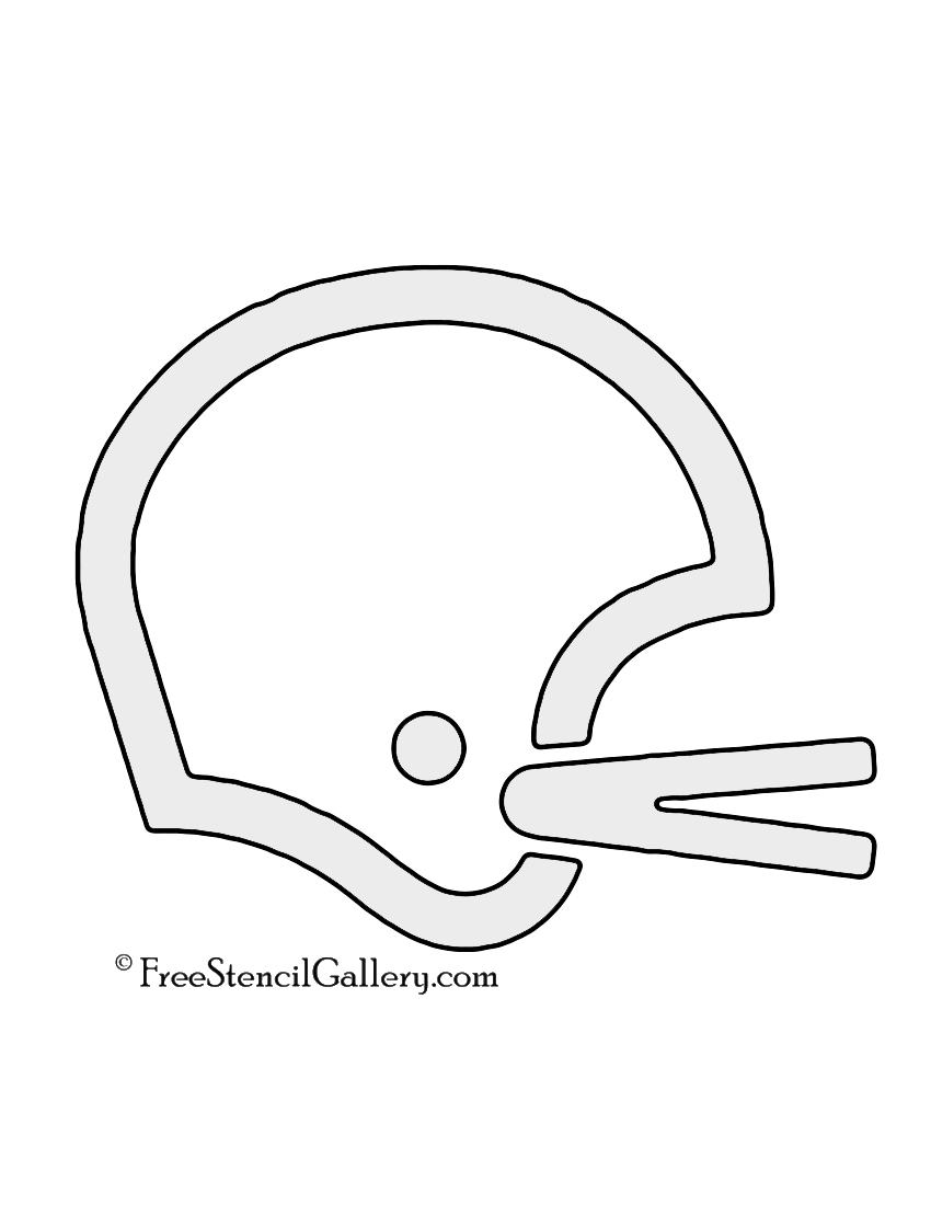 Free Football Helmet Stencil Gallery