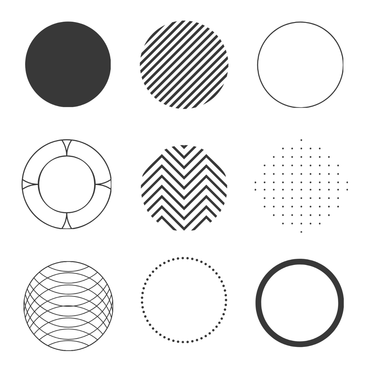 Free Geometric Circle Vector Template To Edit Online