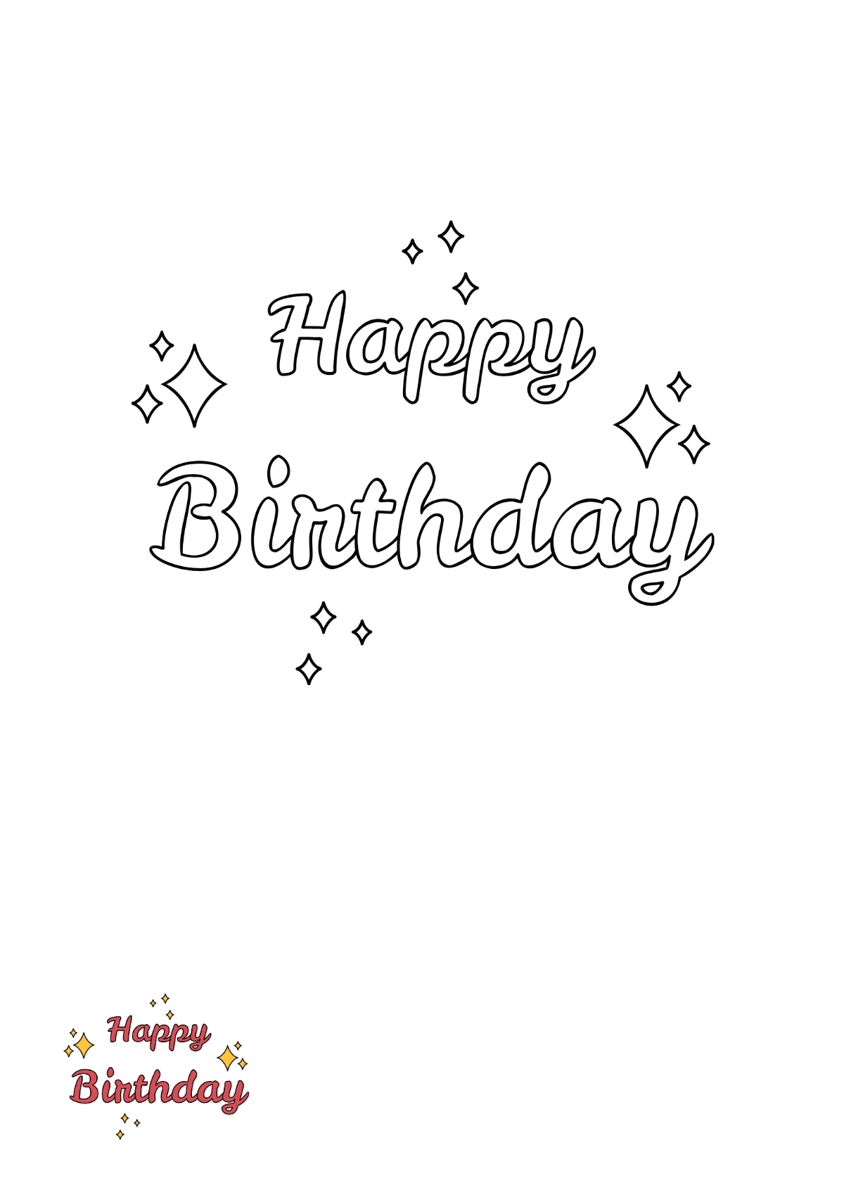 Happy Birthday Stencil Free Printable