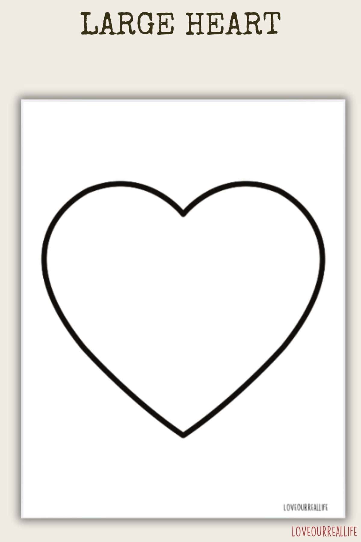 Free Printable Heart Stencil