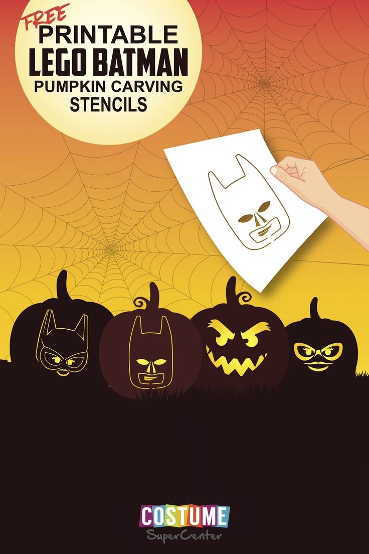 Free LEGO Batman Pumpkin Carving Stencils Costume Supercenter Blog