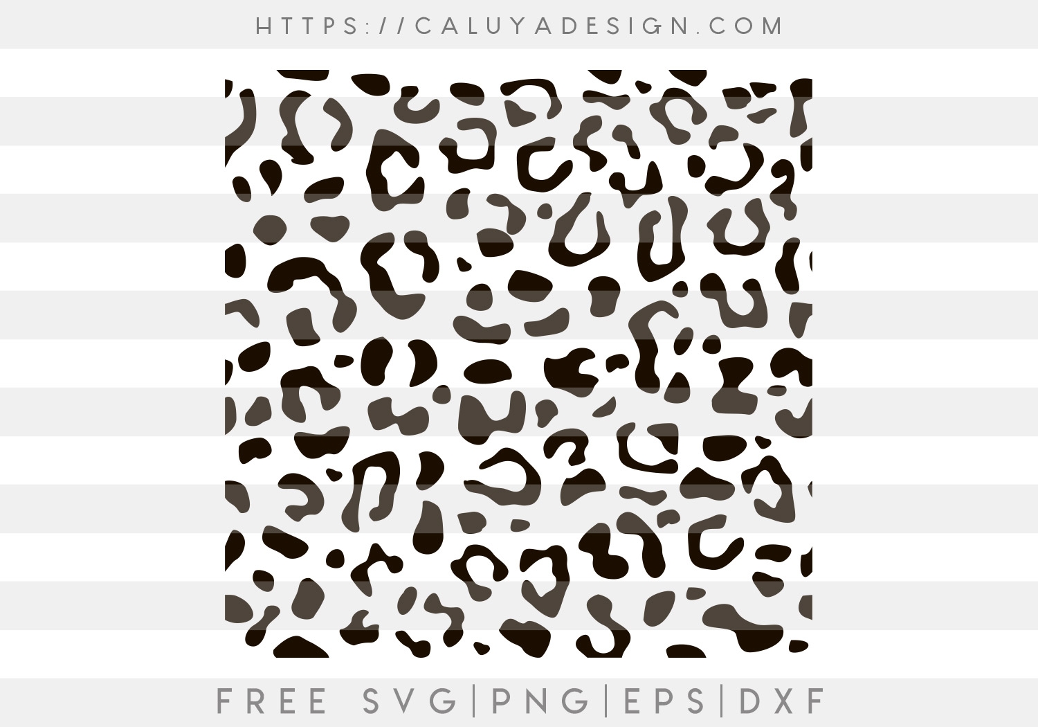 Free Leopard Pattern SVG PNG EPS DXF By Caluya Design