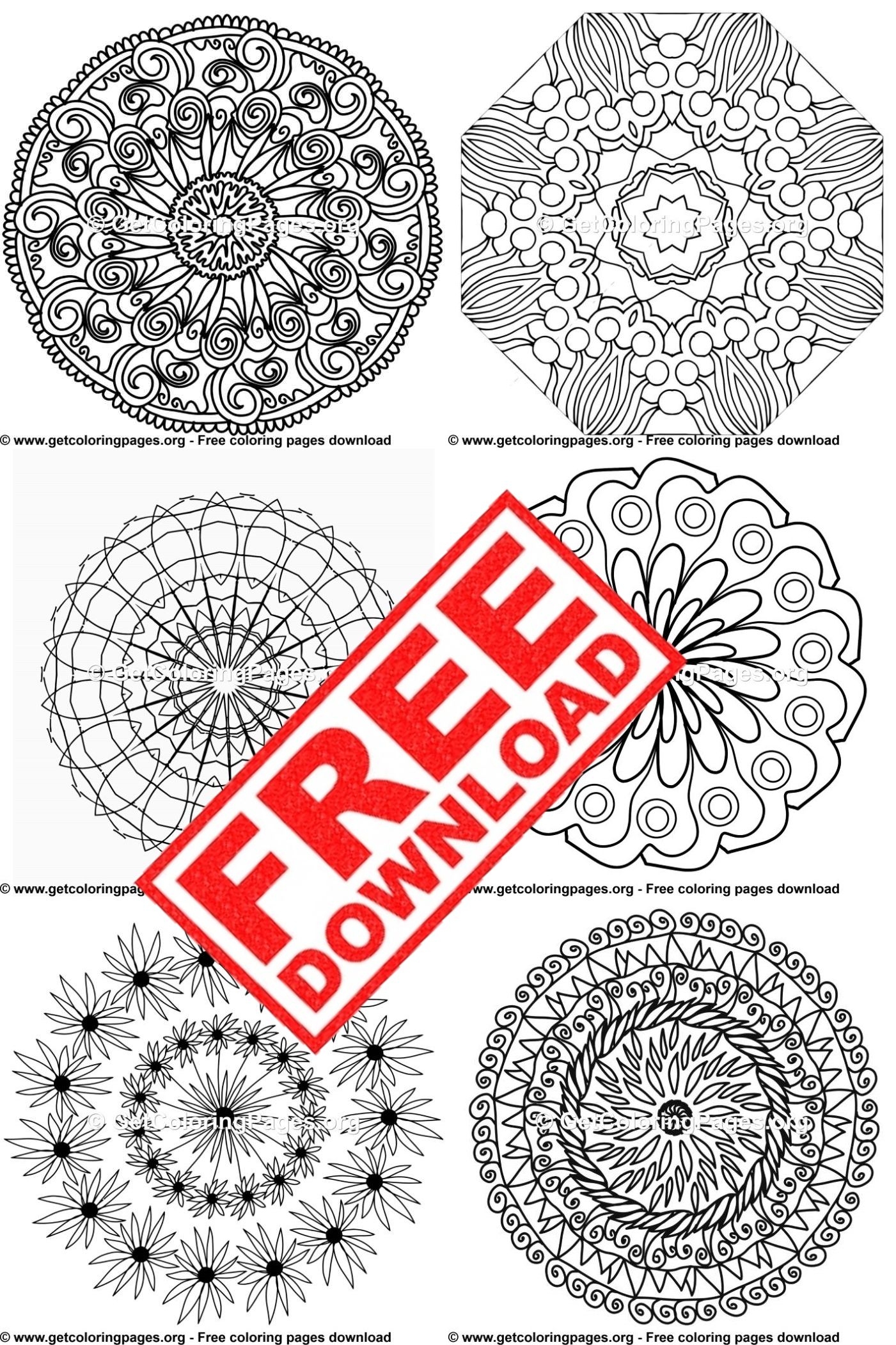 Free Printable Rock Painting Stencils Mandala