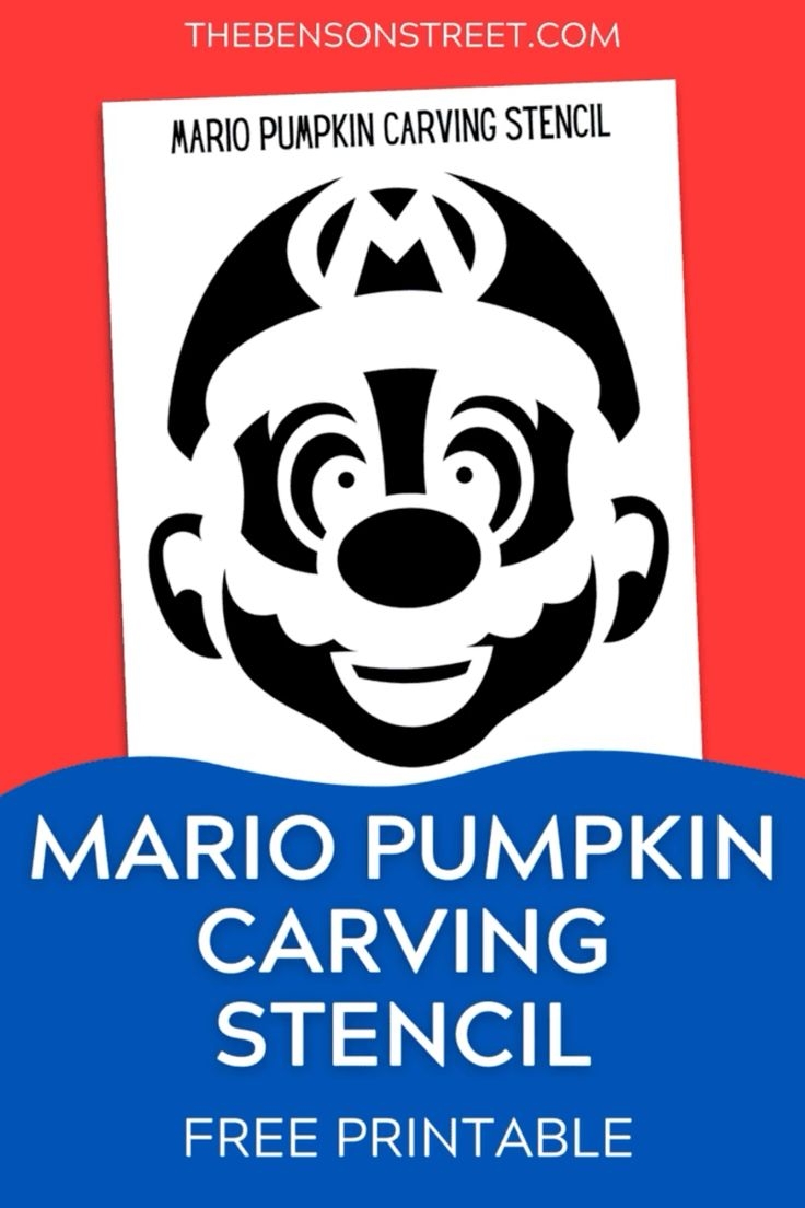 Mario Pumpkin Stencils Free Printable