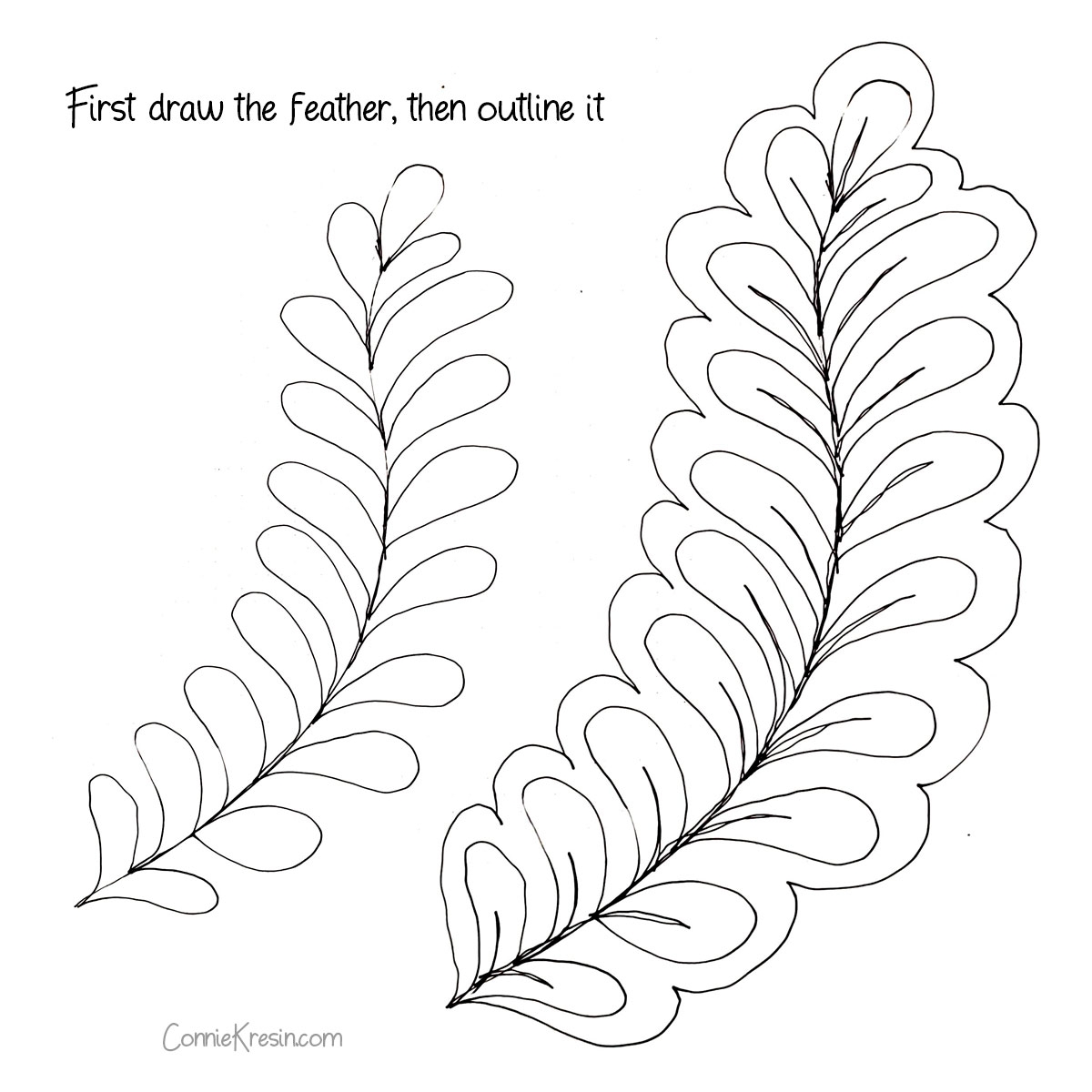 Free motion Feather Template For Log Cabin Runners Freemotion By The River