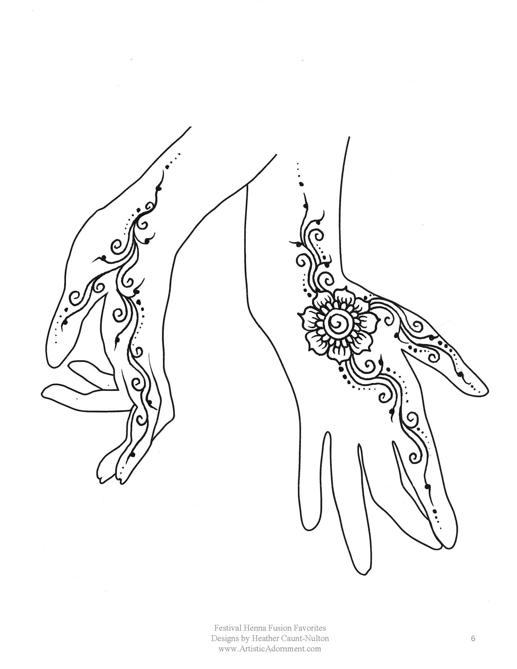 Free Printable Henna Stencils