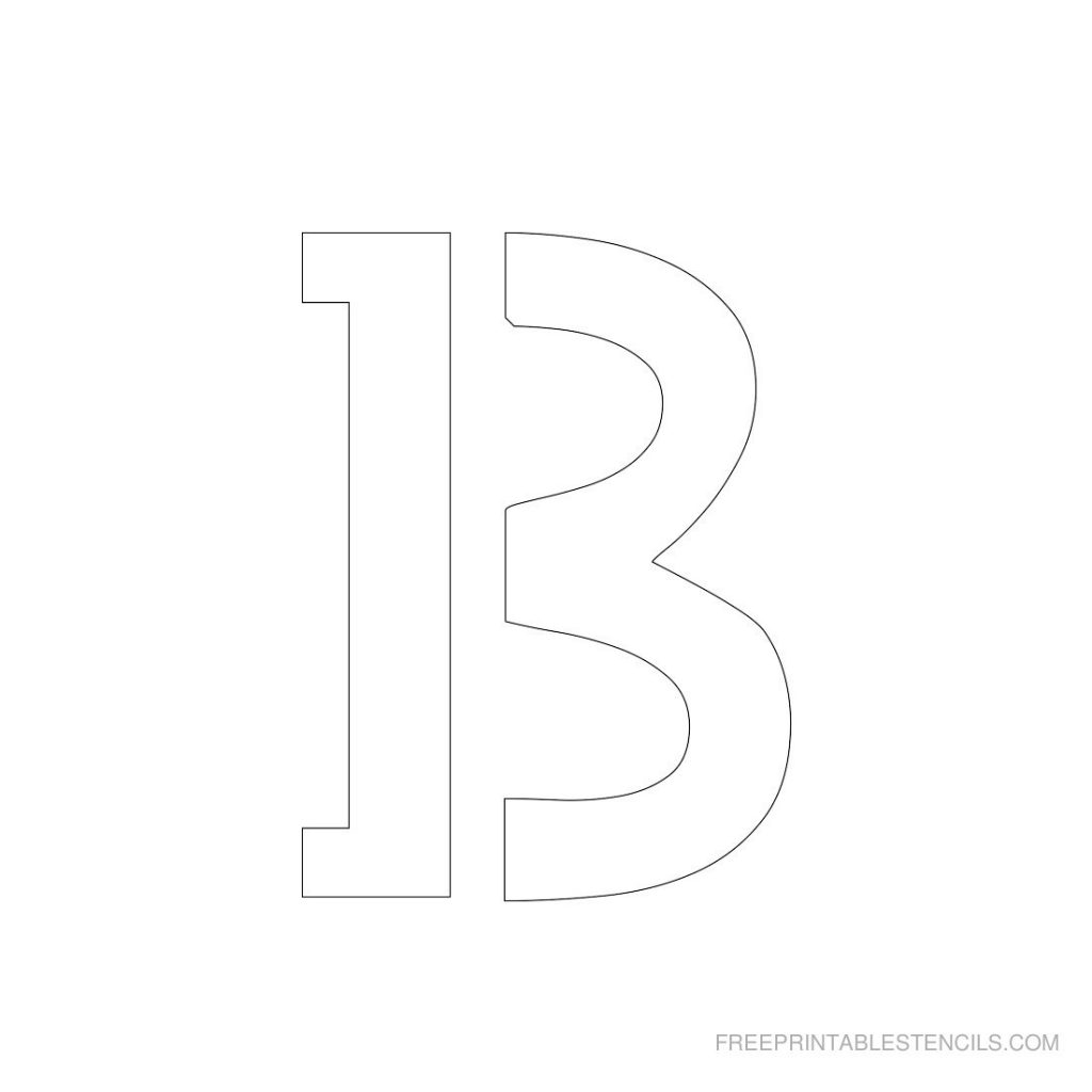 Free Printable 3 Inch Letter Stencils A Z Worksheets Library