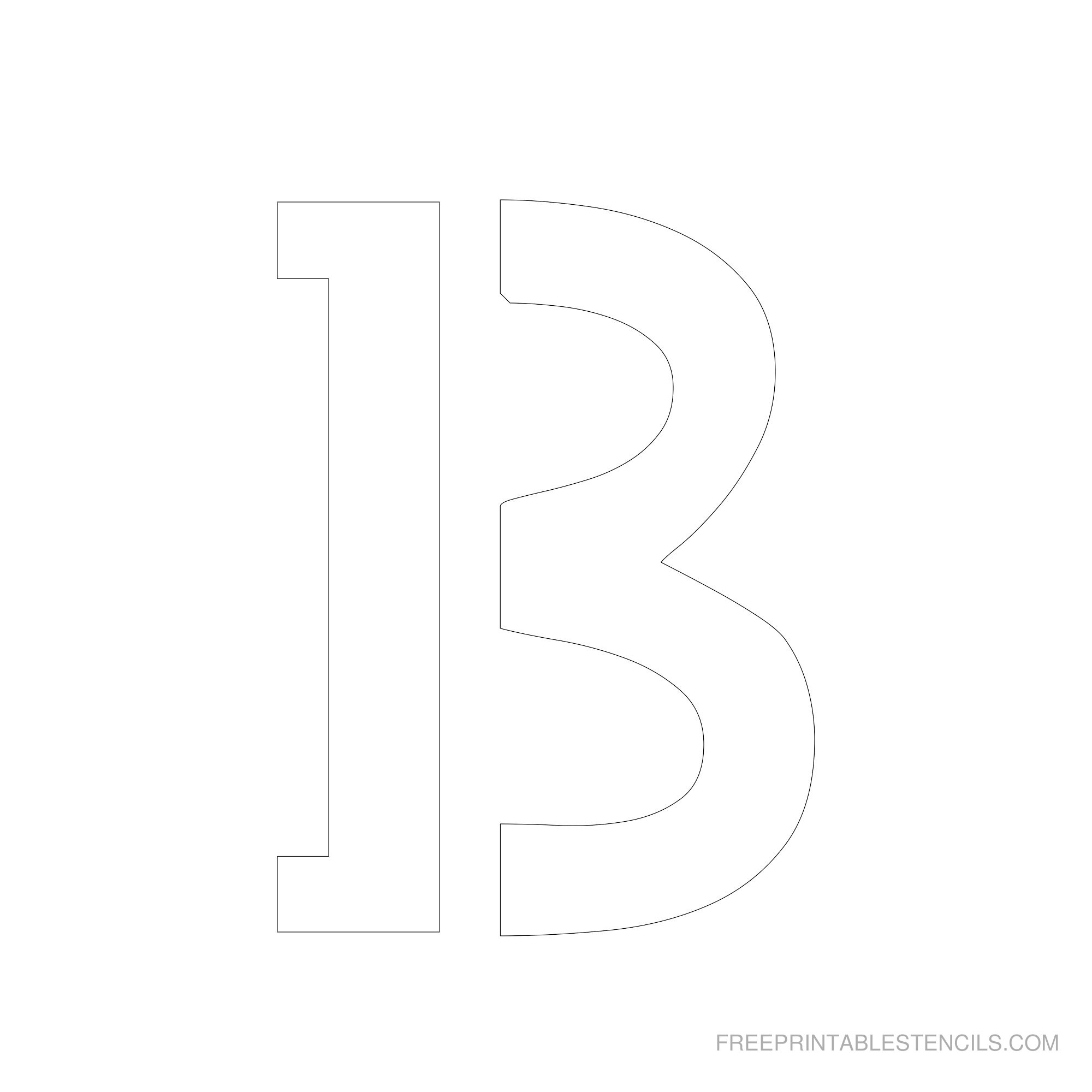 Free 6 Inch Letter Stencils Printable