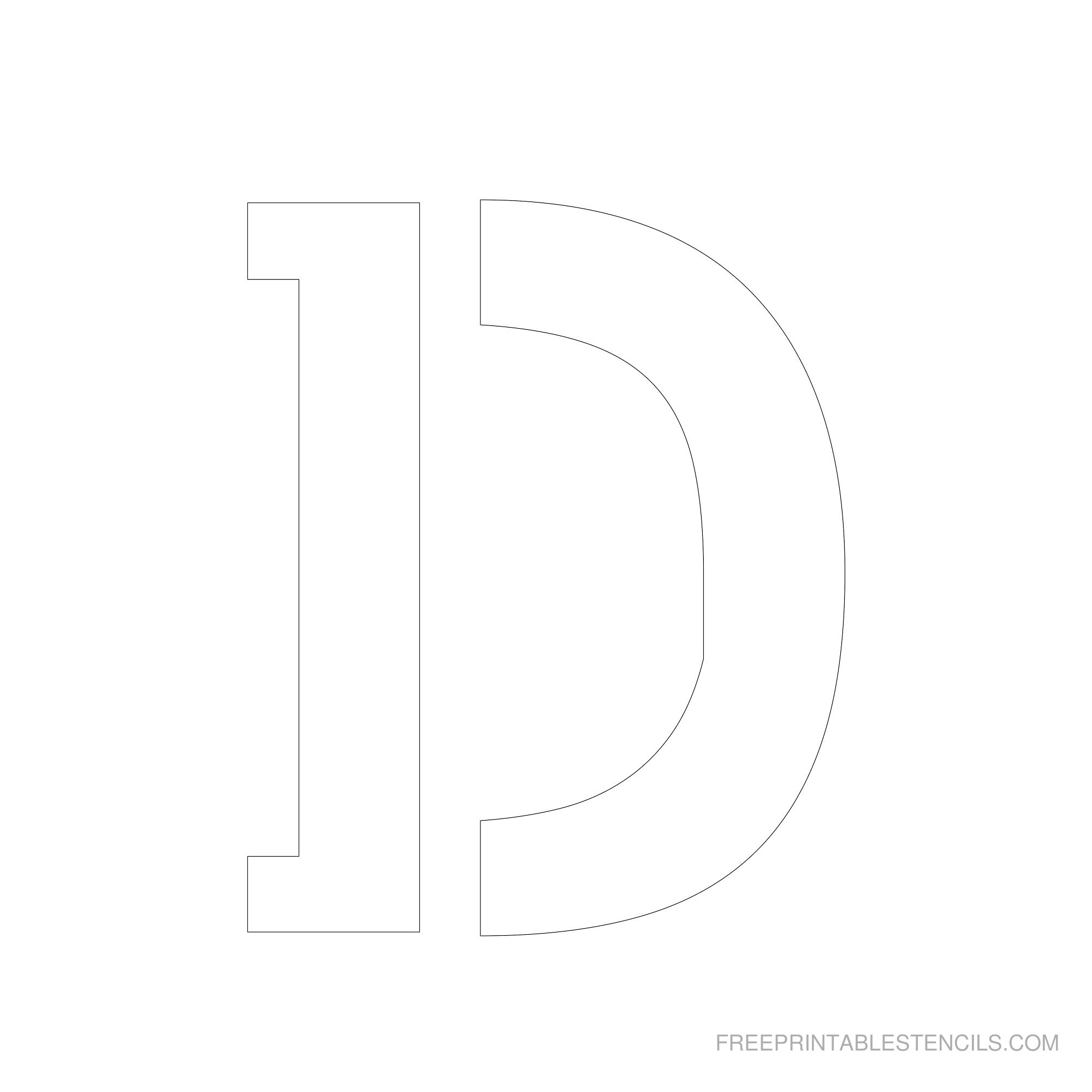 Free Printable 6 Inch Letter Stencils