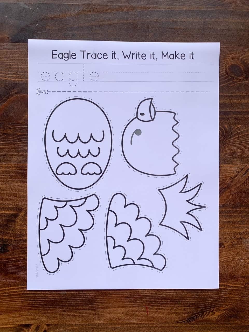 Free Printable Bald Eagle Craft The Artisan Life
