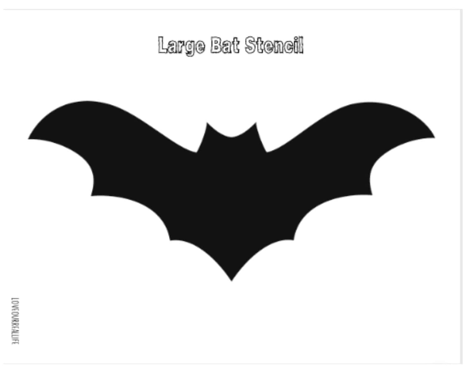 Bat Stencils Free Printable