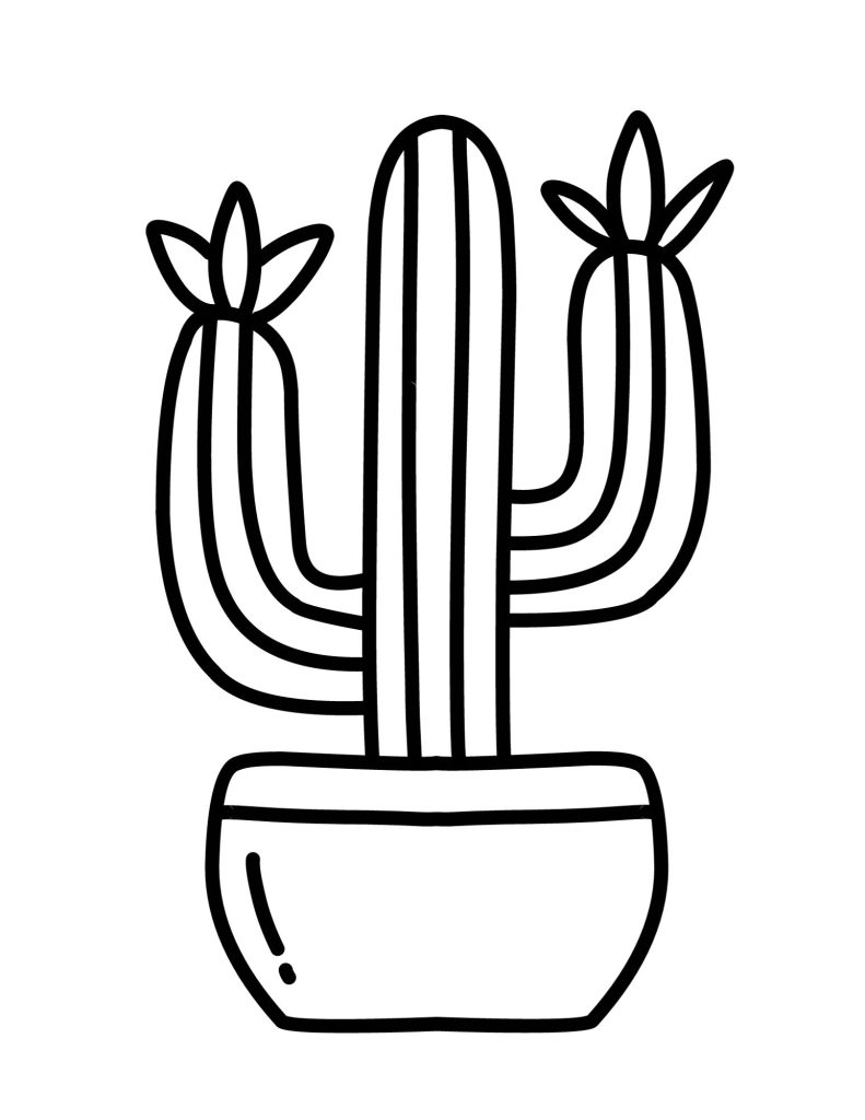Free Printable Cactus Stencil
