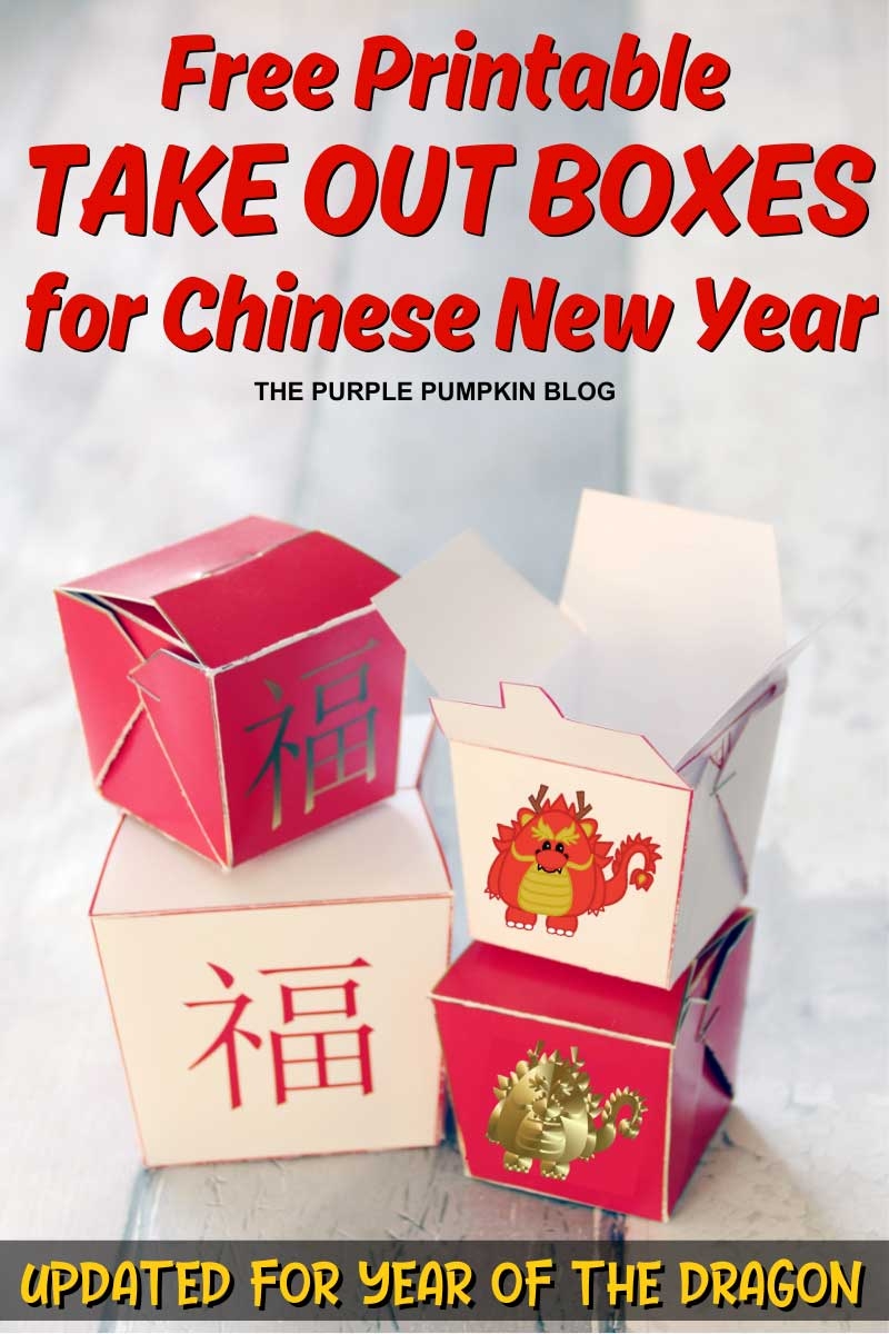 Free Printable Chinese Take Out Boxes For Chinese New Year