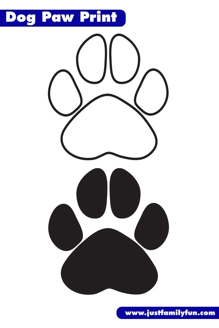 Free Printable Dog Paw Stencils