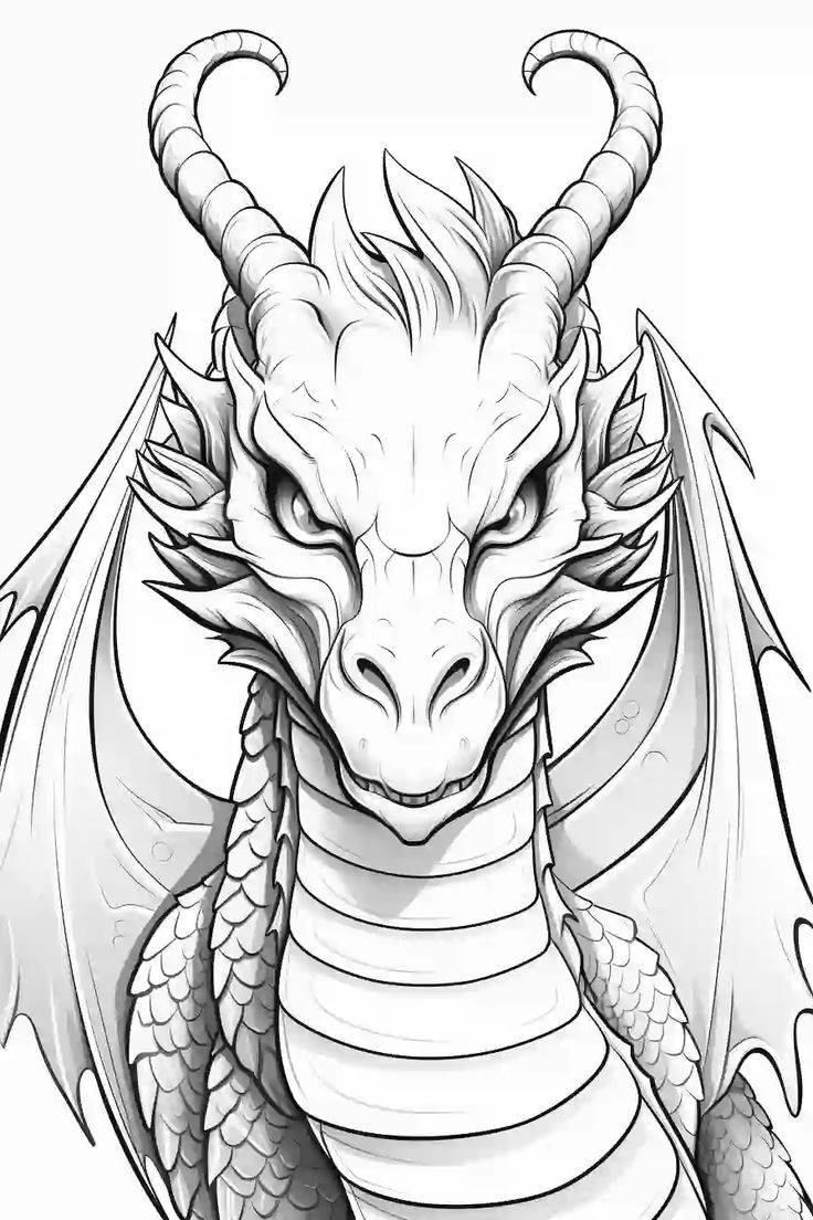 Free Printable Paint Stencils Dragon