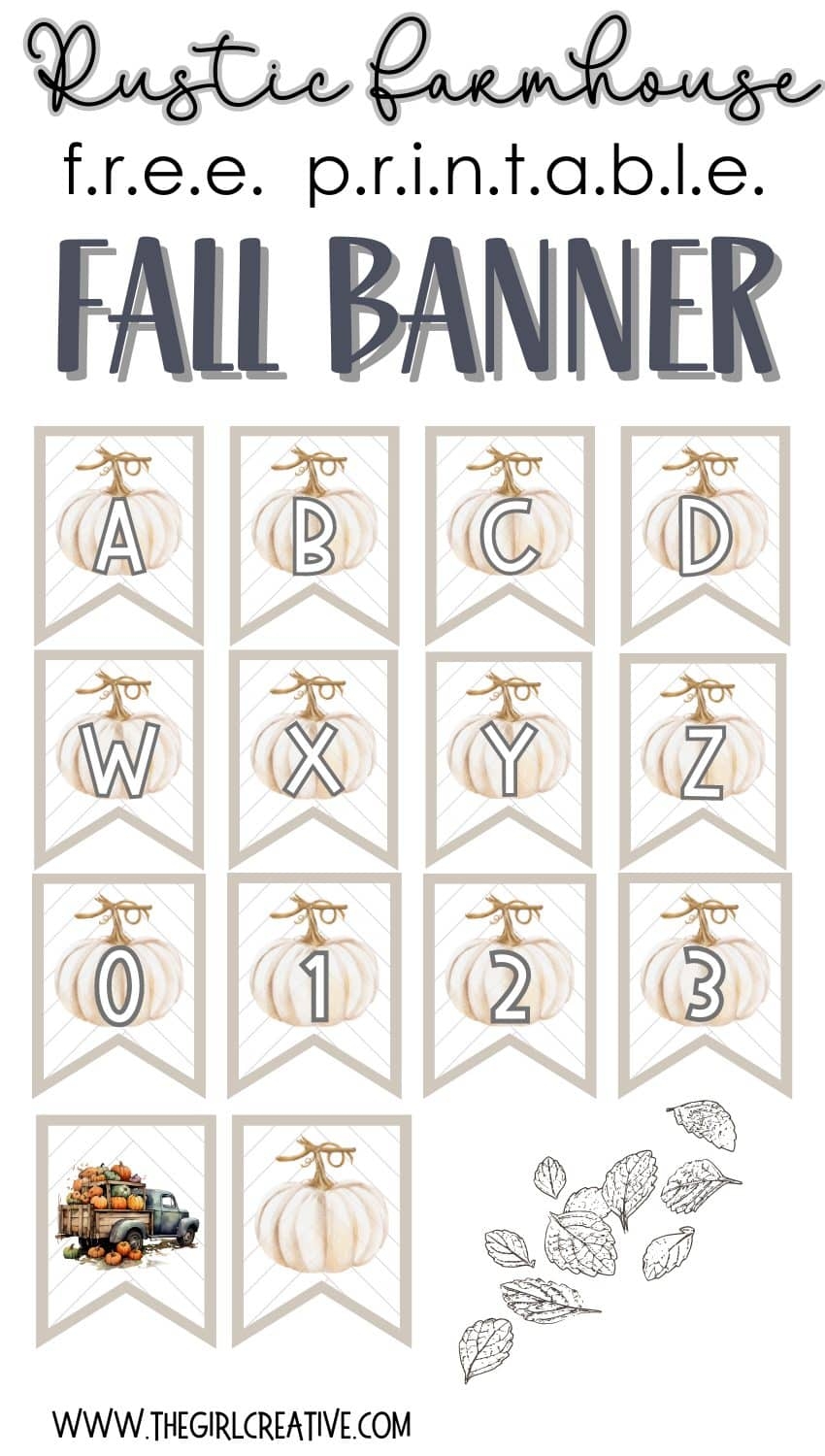 Free Autumn Alphabet Stencils Printable