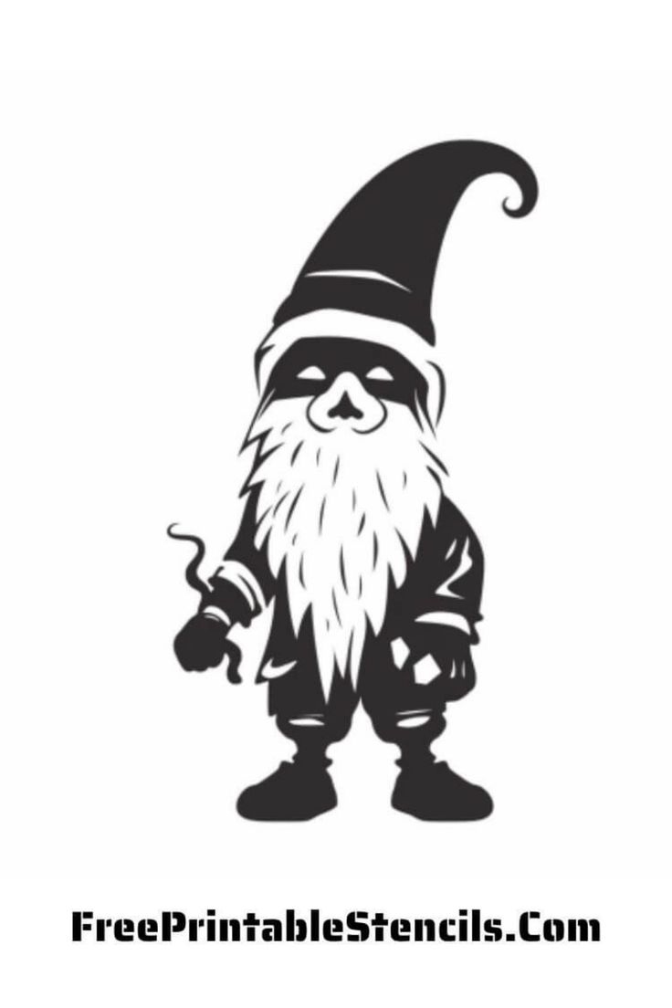 Free Printable Gnome Stencil