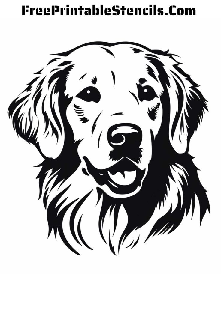 Silhouette Free Printable Dog Stencils