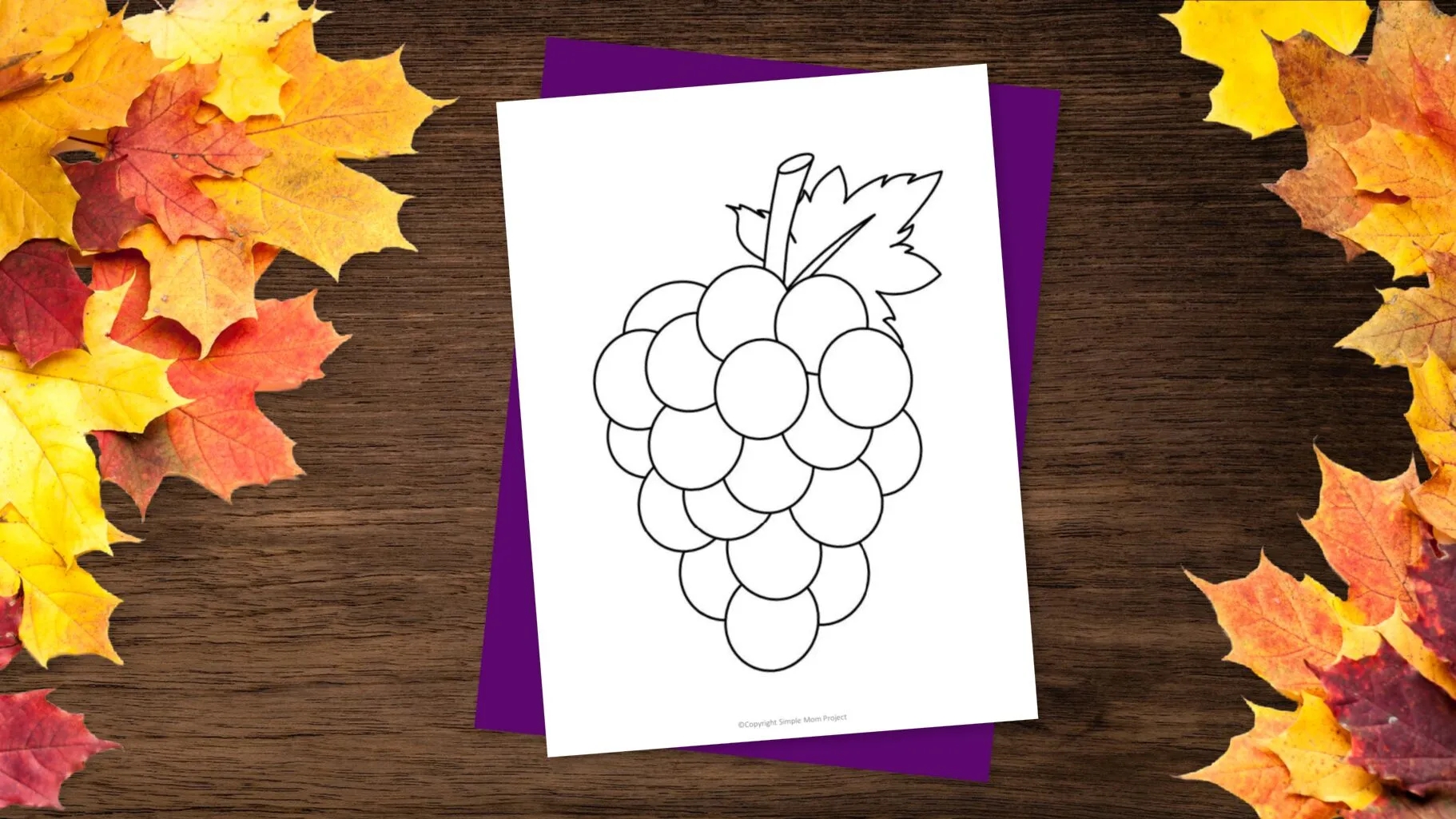 Free Printable Grape Template Simple Mom Project