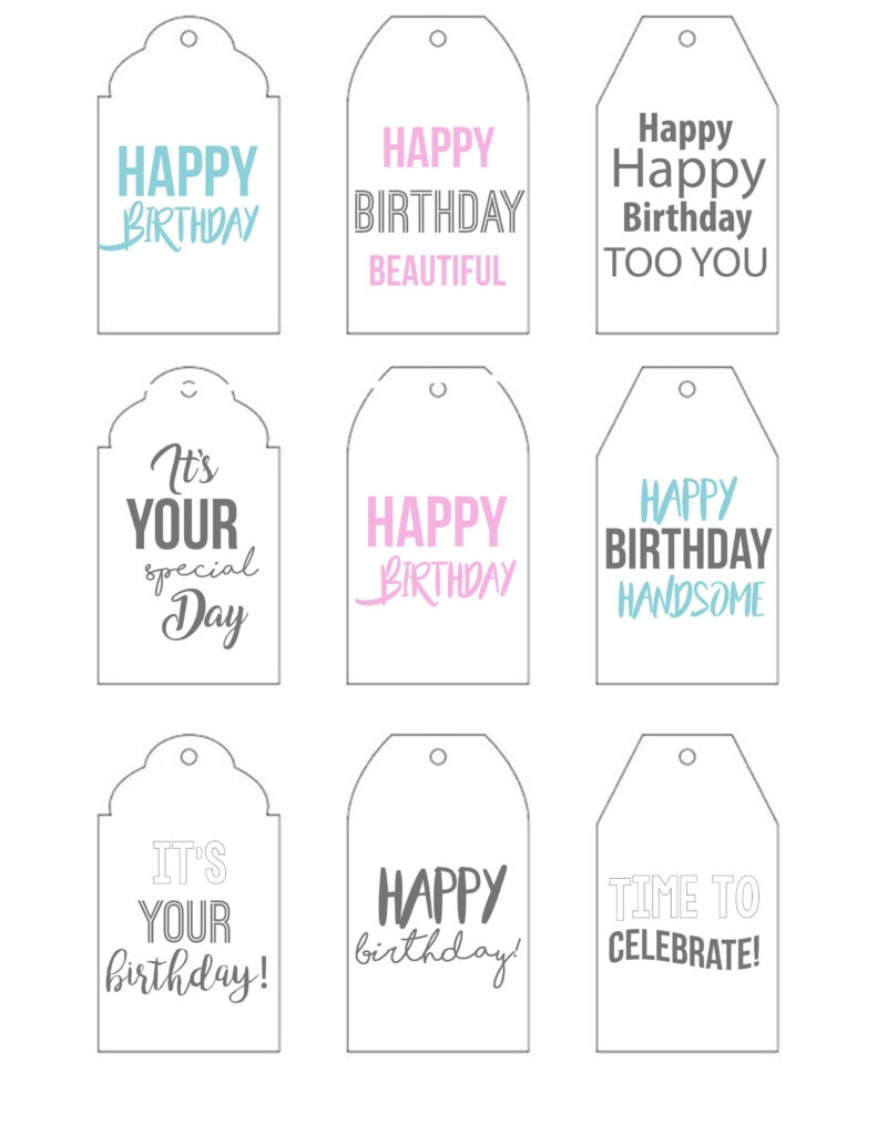 Free Printable Birthday Stencils